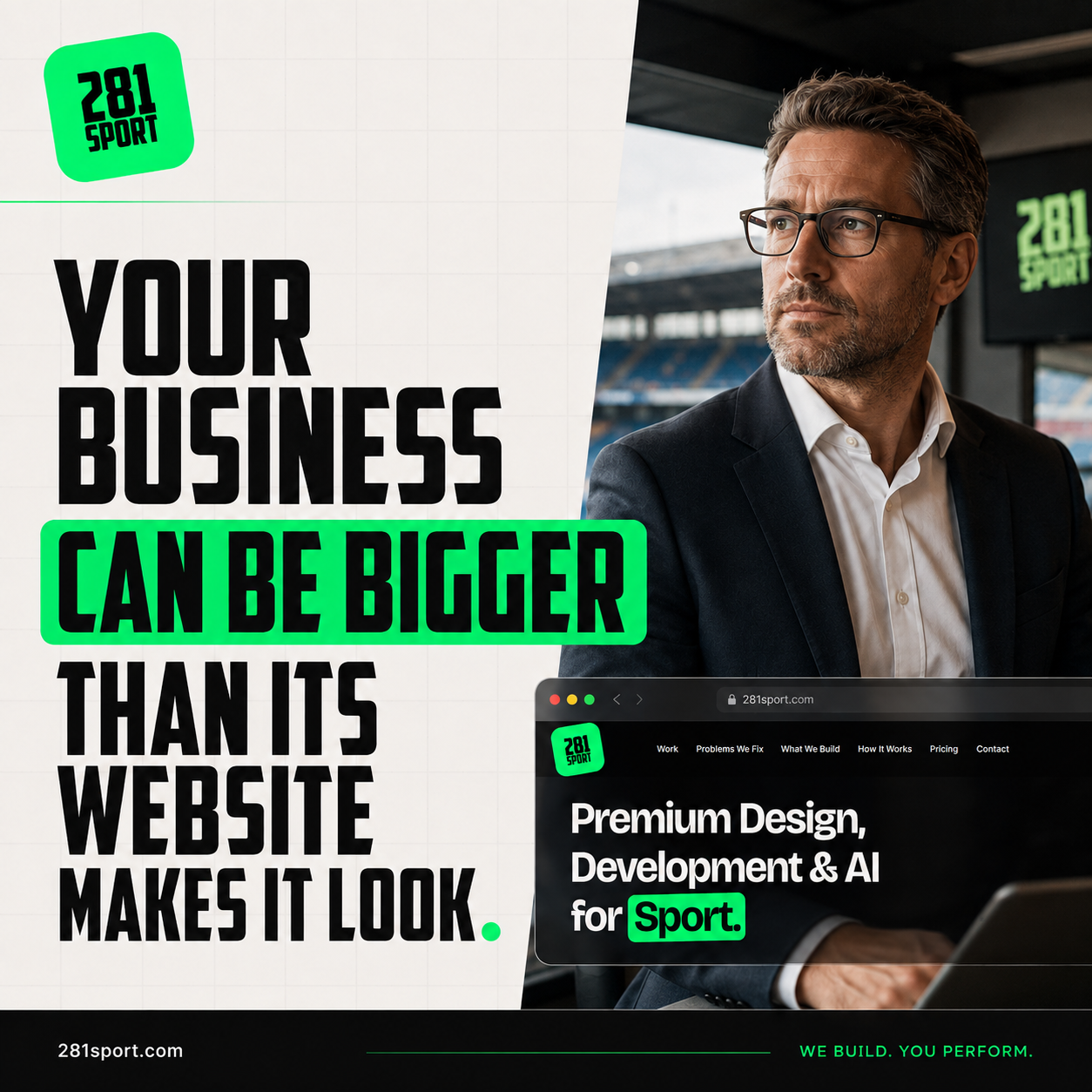 281Sport campaign: your business can be bigger than its website makes it look